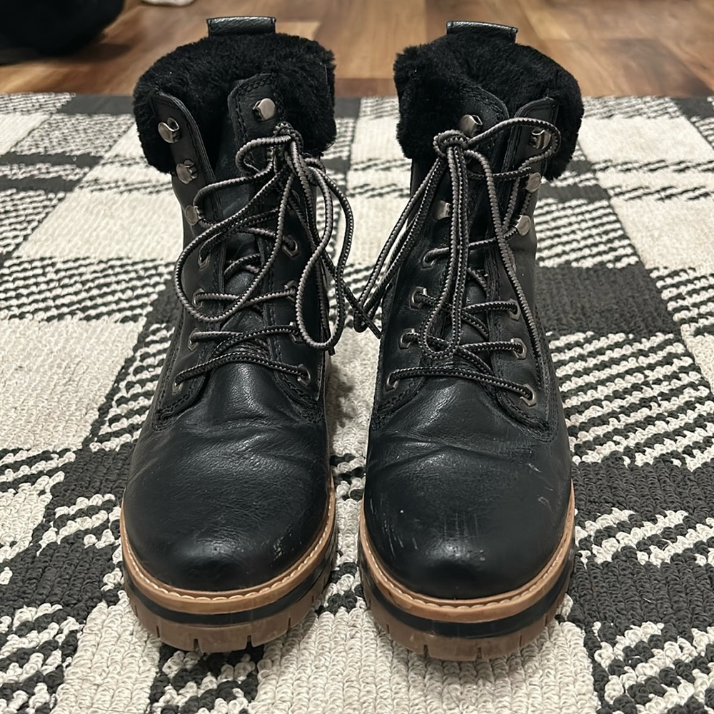 Black Madden Girl zip up boots